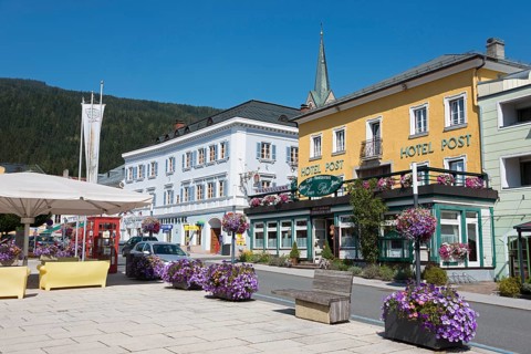 Houses on the town square