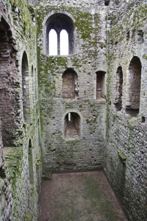 Interior of ruined 12th Century castle keep