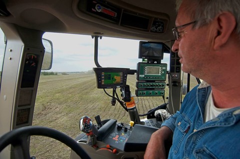Case 225 Tractor interior and farmer
