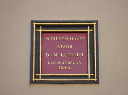 Luther's death house Luther city Eisleben