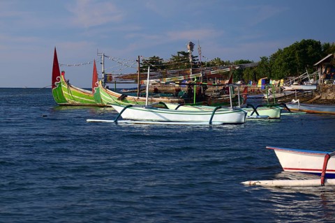 Traditional outrigger boats