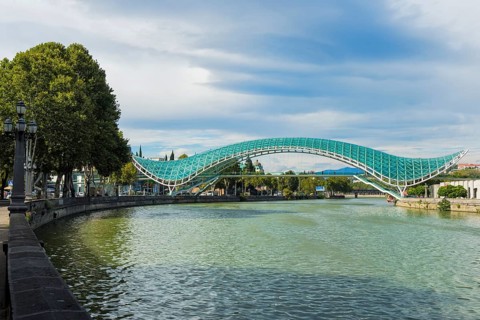 Peace Bridge over the Mtkvari River