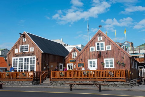 Wooden houses and restaurant Gamli Baukur