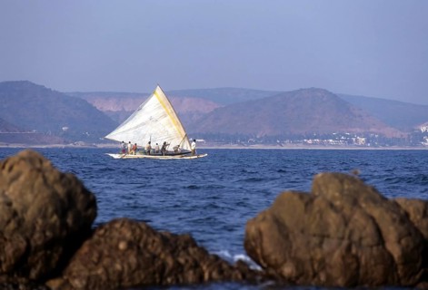 A dhow in Visakhapatnam or Vizag