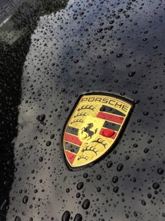 Porsche Crest on bonnet