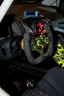 Race car steering wheel