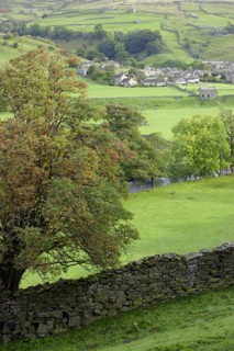 View of dry stone wall