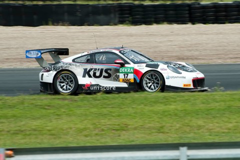 Porsche GT3 RS on race track