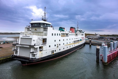 TESO ferry Schulpengat in the harbour of Den Hoorn on the island of Texel