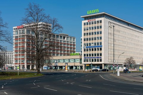 High-rise buildings and commercial buildings at Ernst-Reuter-Platz