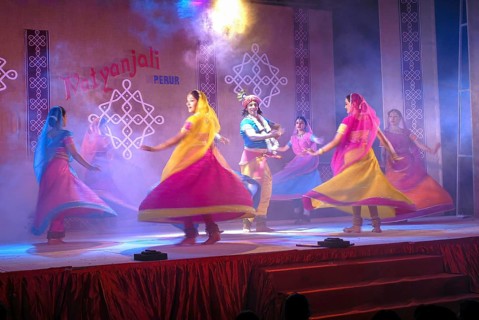 Kathak dance in Natiyanjali festival in Perur temple