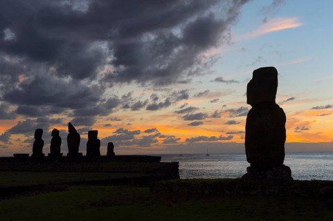 Tahai Ceremonial Complex at Sunset