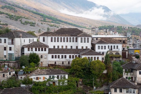 Typical stone buildings