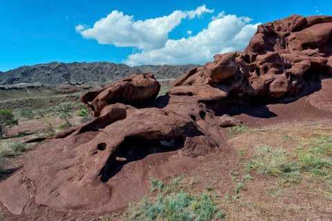 Volcanic rock formations