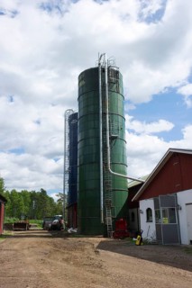 Farm with silos