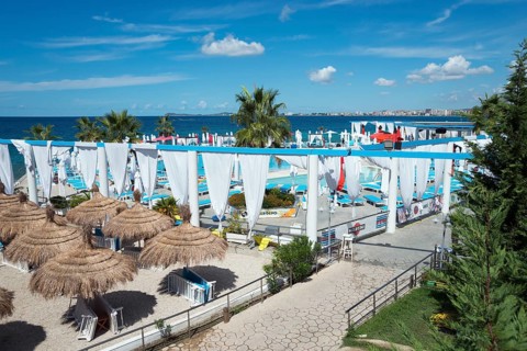 Beach and swimming pool