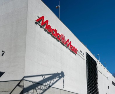 Logo Media Markt at the Shopping Center Tempelhofer Hafen