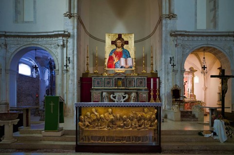 Interior view of newly designed choir room