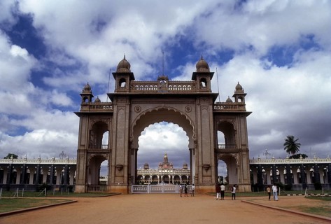 Gateway to Mysore Palace in Mysuru