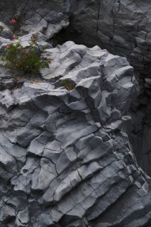 Lava rock in the Gole dell' Alcantara river park