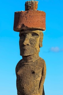 Ahu Nao-Nao Moais with red hat
