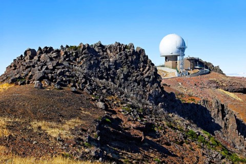 Portuguese Air Force air defence radar station on Pico do Arieiro 1818 metres
