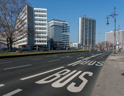 High-rise buildings and commercial buildings at Ernst-Reuter-Platz