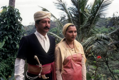 Kodava couple in their traditional dress at Madikeri