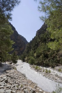 The Samaria Gorge on the Greek island of Crete