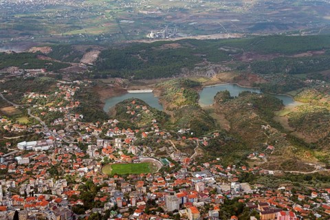 View from Sari Salltik to Kruje