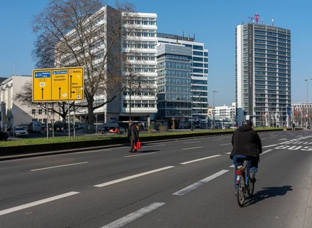 High-rise buildings and commercial buildings at Ernst-Reuter-Platz