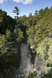 Main falls in spate after Hurricane Irene
