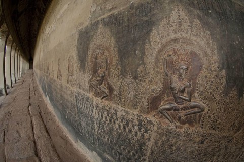 Bas-relief of the Apsaras