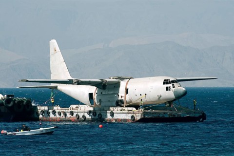 Preparation for sinking of aircraft
