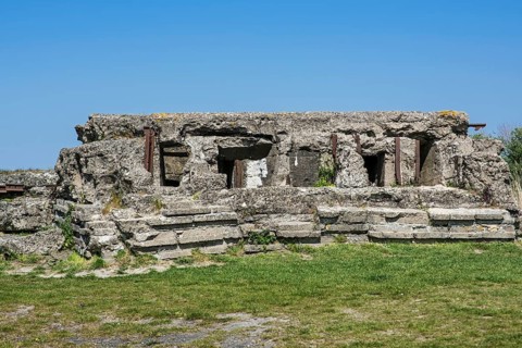 Remains of a German bunker near Dodengang