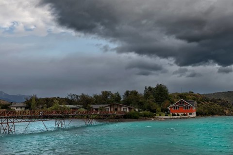 Lago Pehoe and Hosteria Pehoe