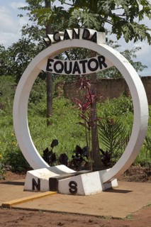 Monument marking the equator