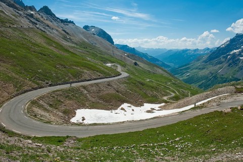 Pass road to Col du Galibier