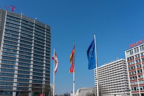 High-rise buildings and commercial buildings at Ernst-Reuter-Platz