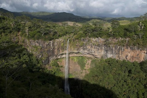 Chamarel Waterfall from St. Denis and Viande Salee Rivers
