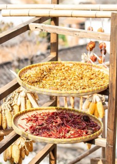 Traditional hot peppers from the mountain regions in China
