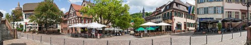Weinheim Market Place Panorama Germany