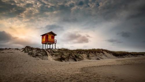 Lifeguard station in Florianopolis Brazil