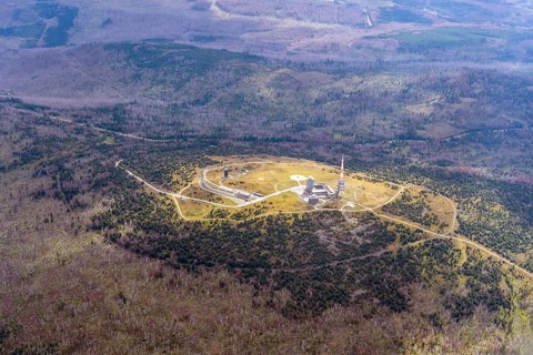 Aerial view of the Brocken