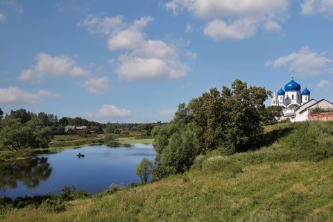Landscape with a church