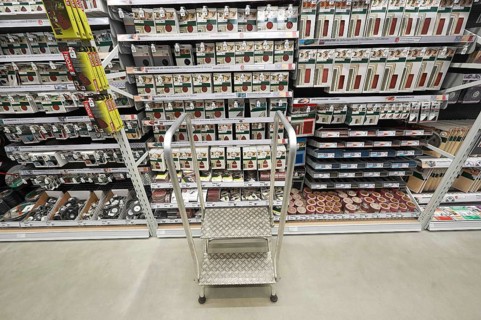 Ladder on a shelf