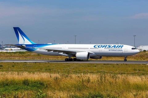 A Corsair International Airbus A330-900neo aircraft with registration F-HRNB at Paris Orly Airport