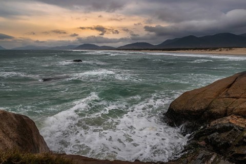 Cliffs at Sunset in Florianopolis Brazil