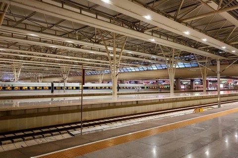 Shanghai Hongqiao Railway Station in Shanghai