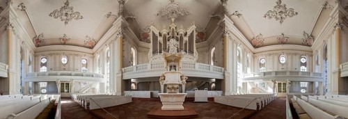 Ludwigskirche Saarbruecken Interior Panorama Saarbruecken Germany